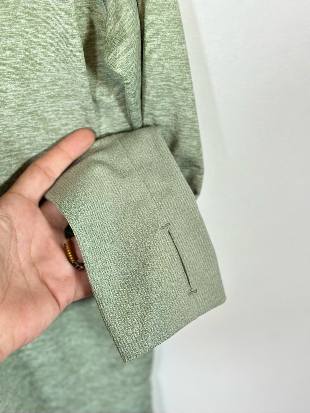 Nike Running Dri-FIT Track Top 1/4 Zip Size M Sage Green Athletic Sportswear - Picture 4 of 11